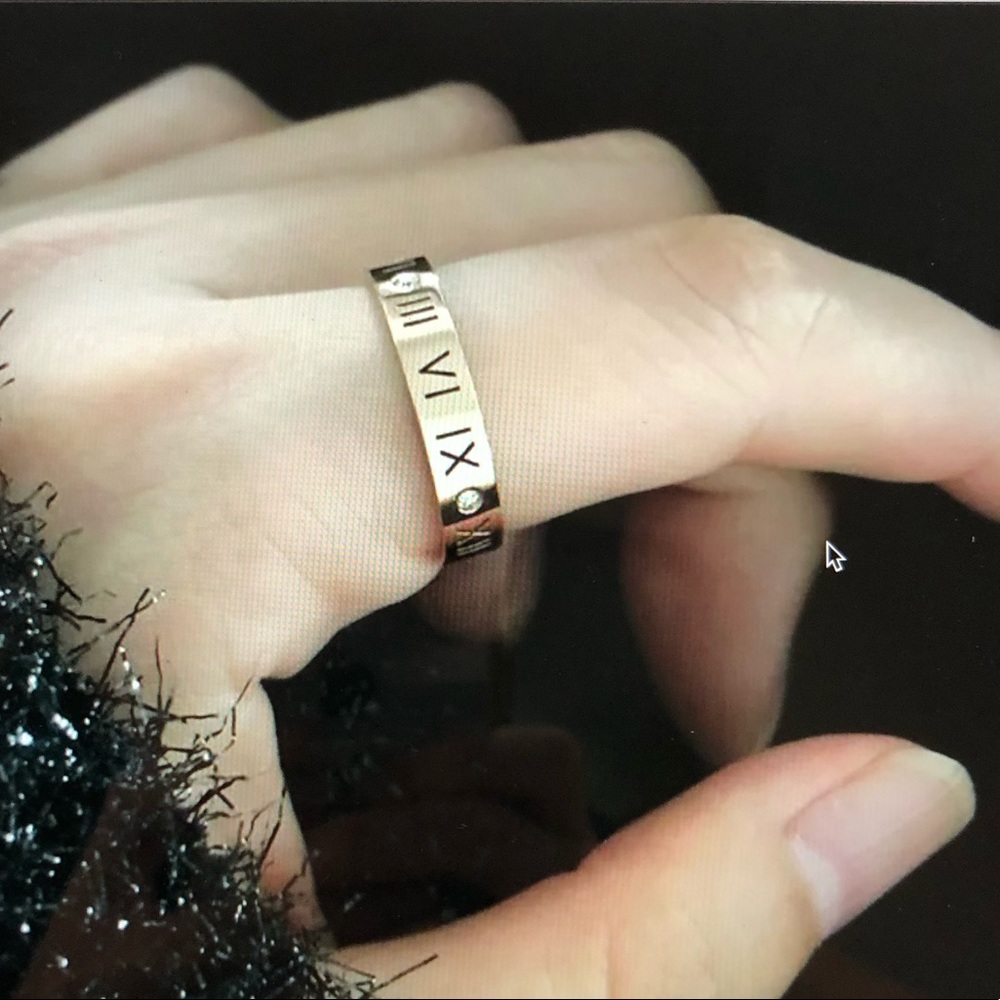 Silver Roman Numeral Ring